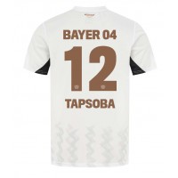 Bayer Leverkusen Edmond Tapsoba #12 Replika Bortatröja 2024-25 Kortärmad